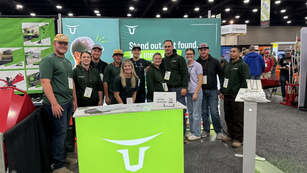 The Branded Bull team at their booth during Equip Expo in Louisville, Kentucky
