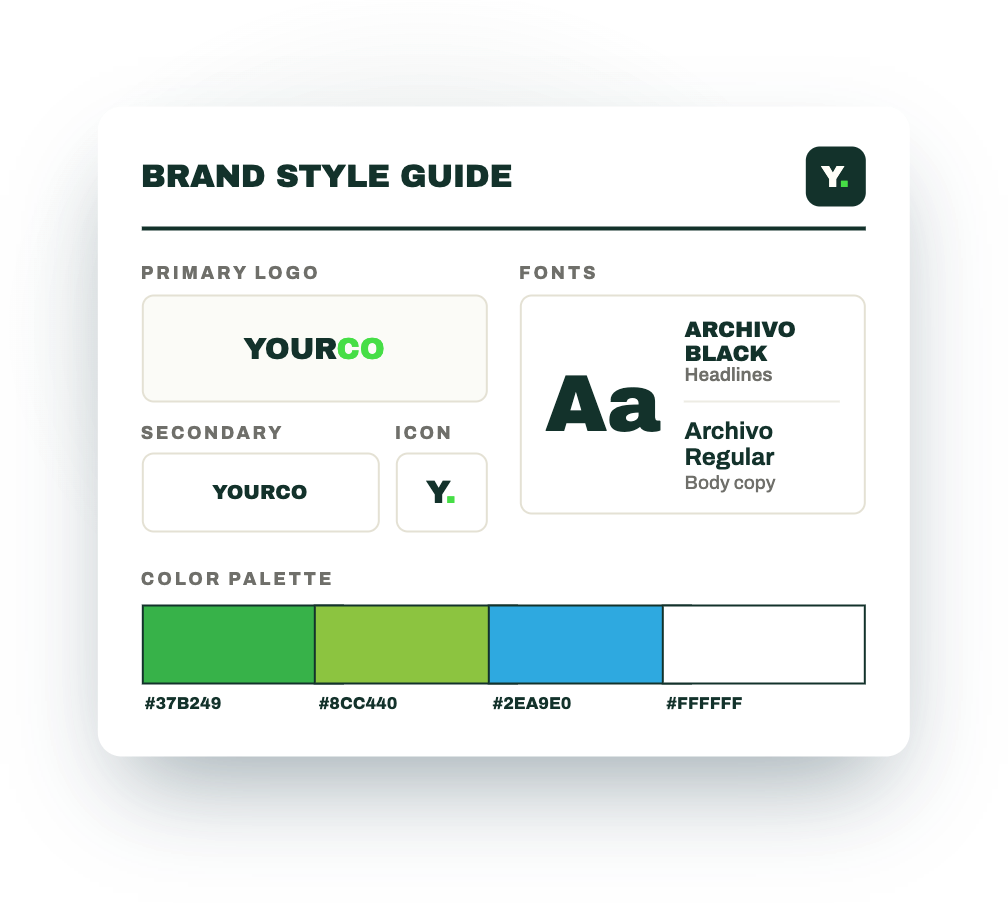 One-Page Brand Guide